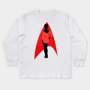 Star Trek - Minimalist Uhura Kids Long Sleeve T-Shirt